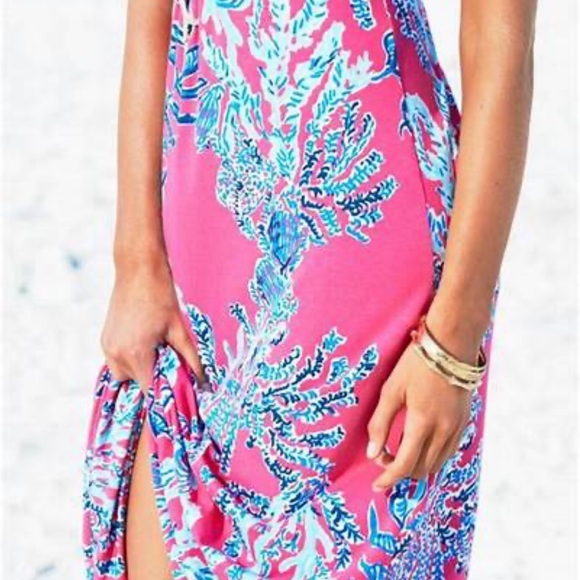 Stunning Lilly Pulitzer Maxi Drees in Capri Punk Samba! - Picture 3 of 8